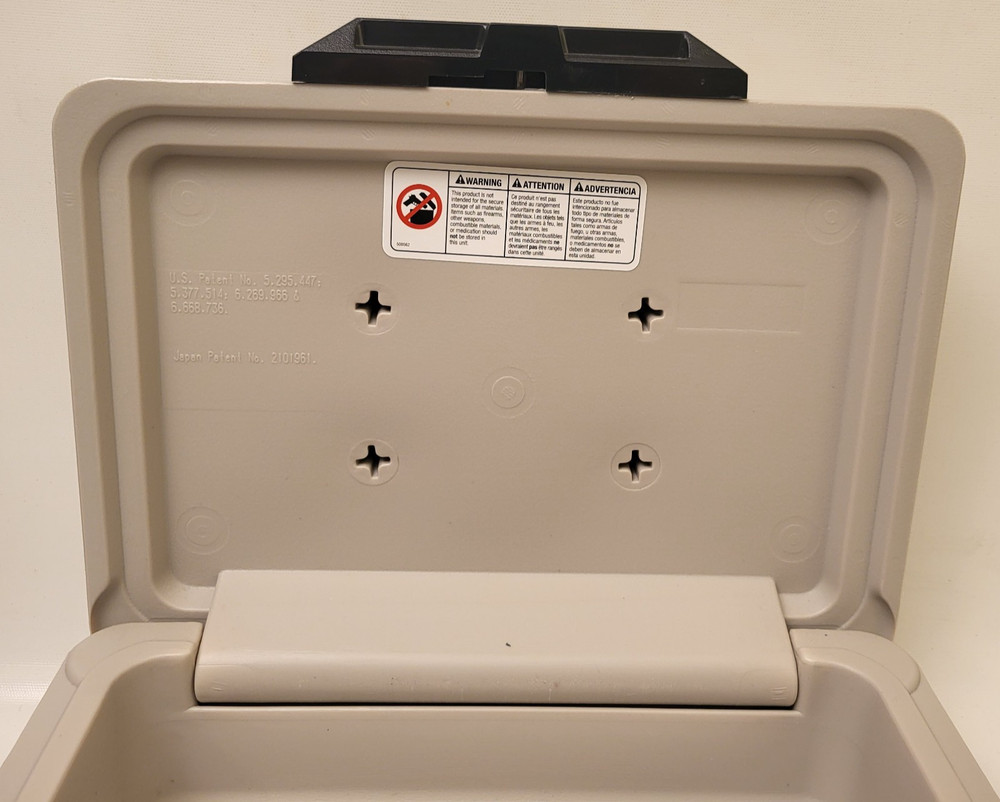 Sentry Safe 1160 Compact Portable Fireproof .25 Cubic Ft. Lock Box Chest