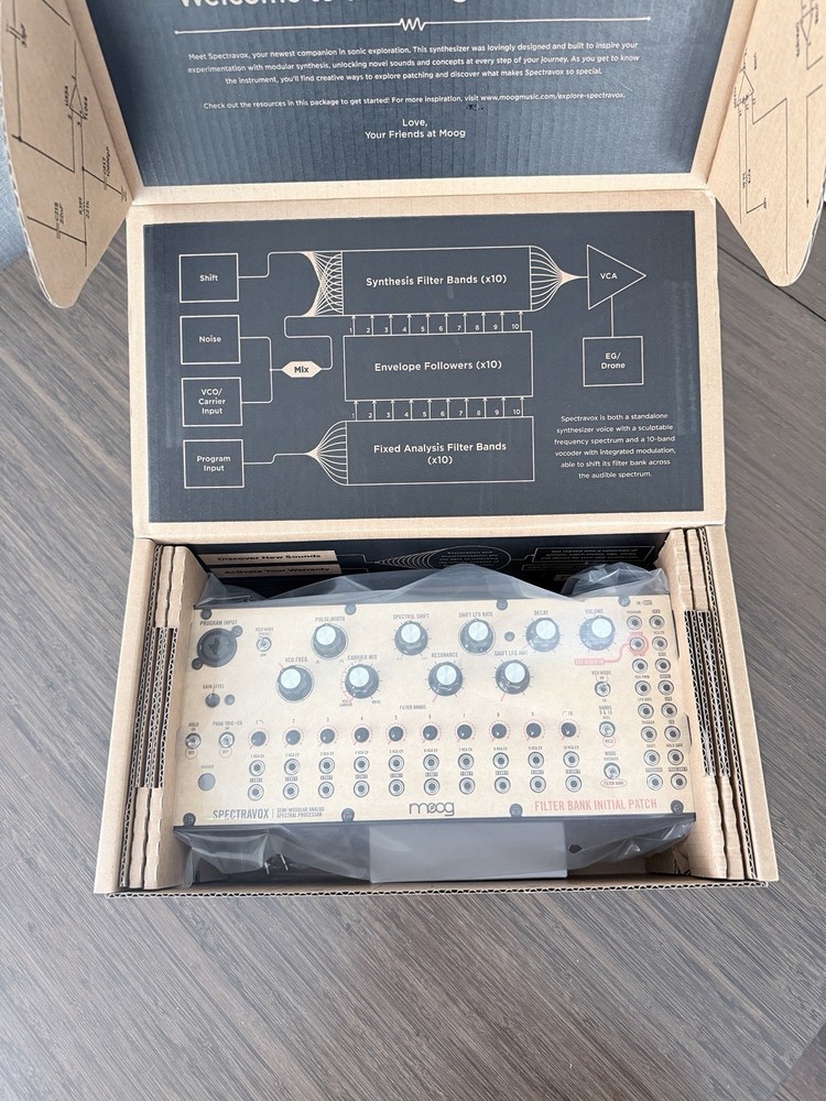 Moog Spectravox Semi-Modular Analog Spectral Processor Mint w/ Box