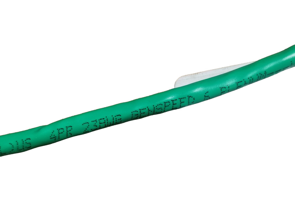 General Cable GenSPEED 6 23/4P Cat6 Network Cable CMP Plenum Green /100ft