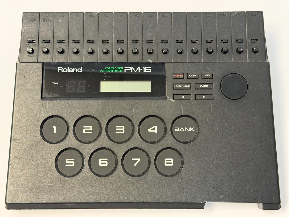 Roland PM‑16 Pad‑MIDI Interface Unit – Vintage Drum Trigger Module