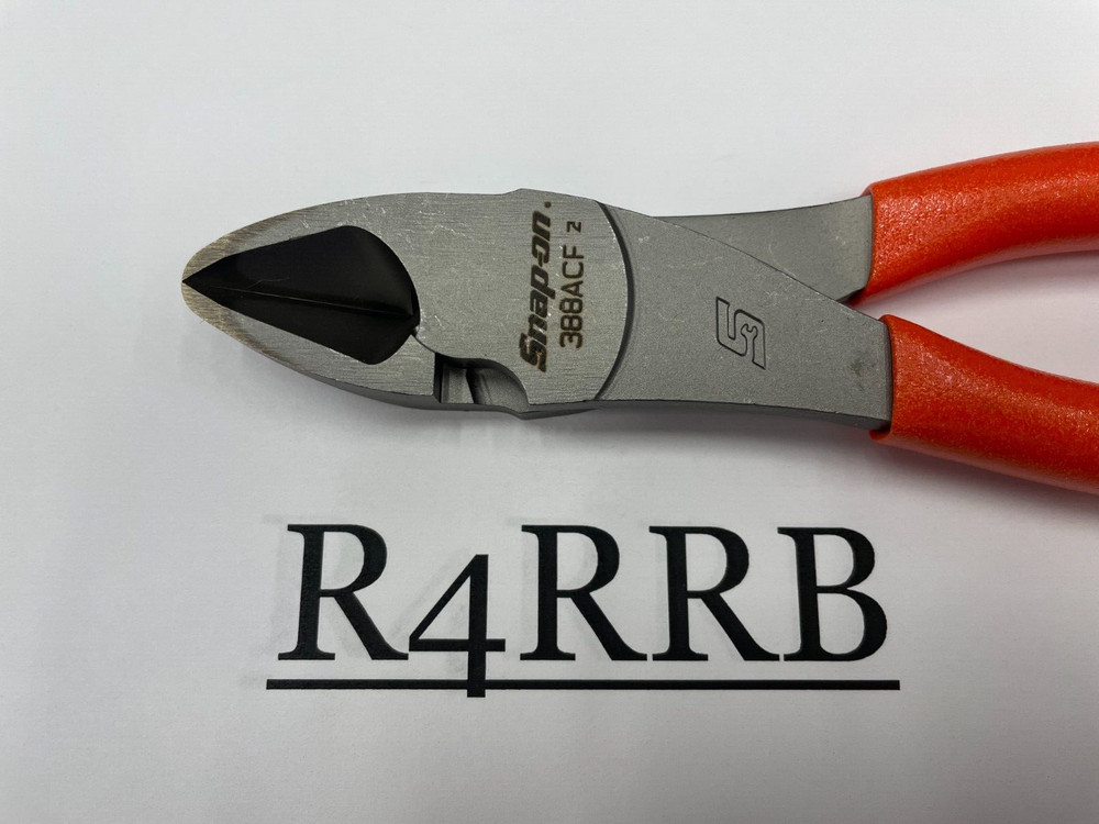 Snap-on Tools NEW ORANGE Soft Grip 8" High Leverage Diagonal Cutter Plier 388ACF