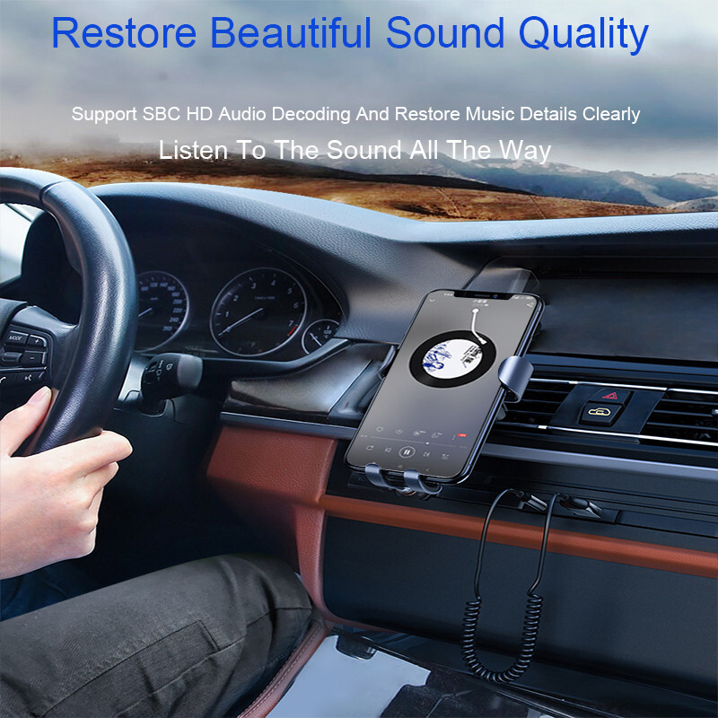 Bluetooth AUX Adapter 3.5mm Jack Wireless Car Stereo Music Transmitter Receiver