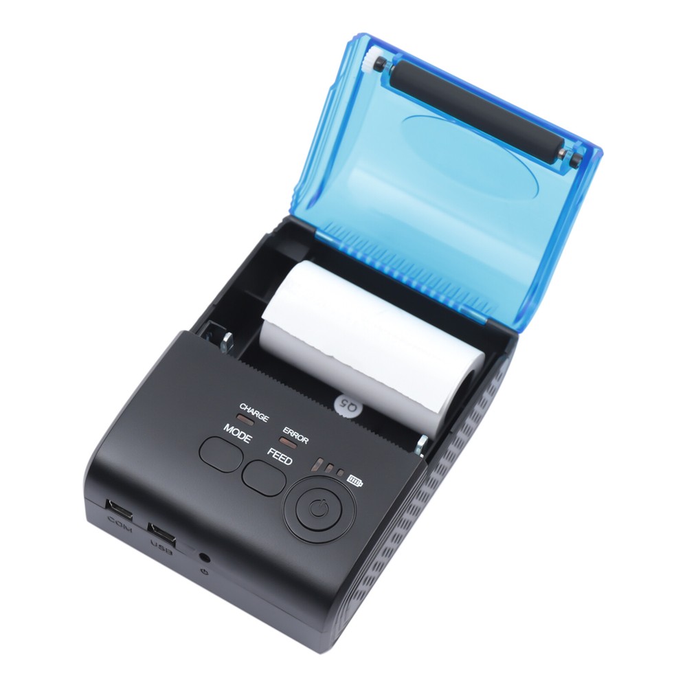 Portable Bluetooth Thermal Label Printer 90mm/S Wireless POS Receipt Handheld