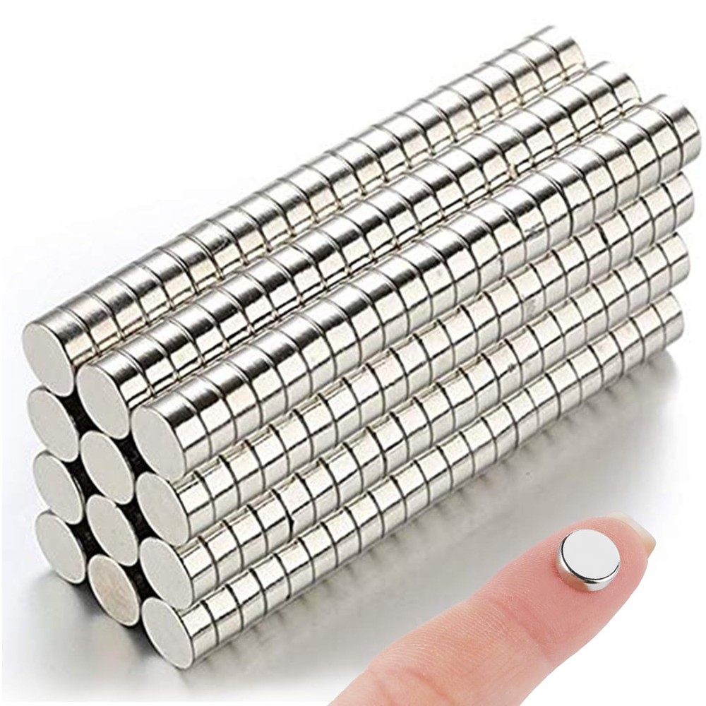 8x3mm Small Refrigerator Magnets, 100Pcs Tiny 8x3mm-100Pcs, Silver