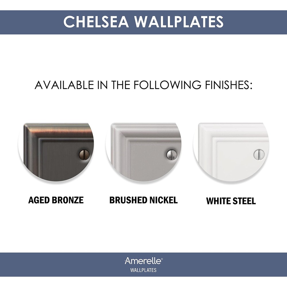 Amerelle Aged Bronze Transitional Wall Plate 1 Toggle 1 Rocker Wall Decor