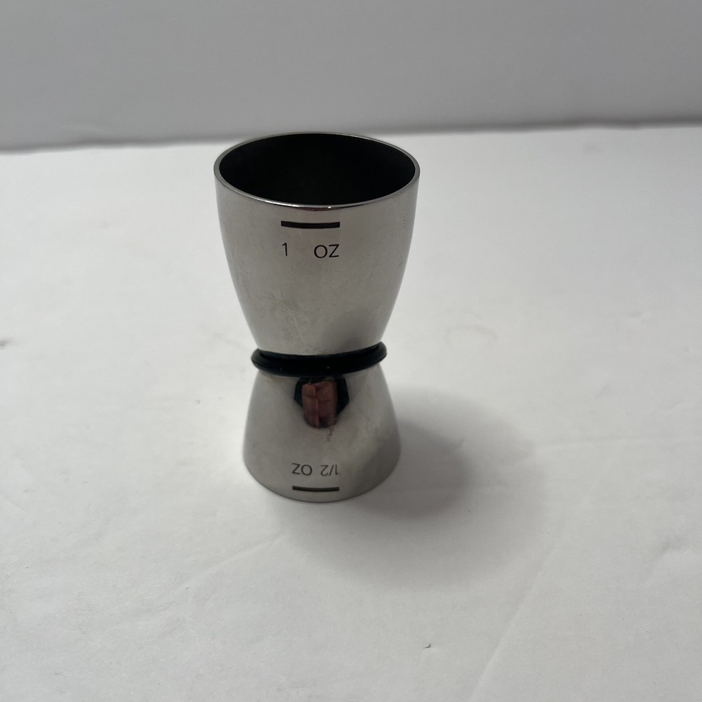 Cocktail Jigger Stainless Steel 1 oz / 1/2 oz.