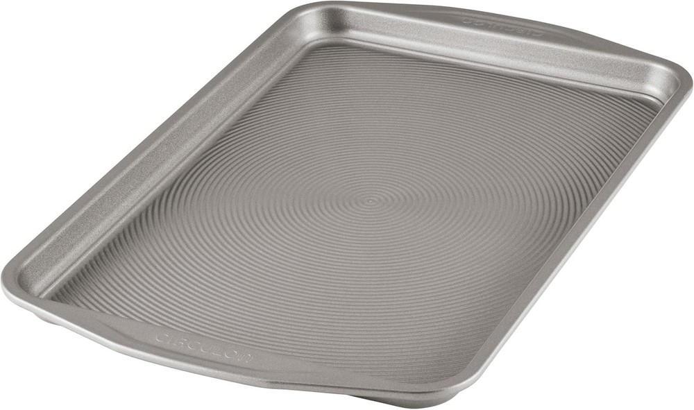 Total Bakeware Set Nonstick Cookie Baking Sheets 2 Piece Gray