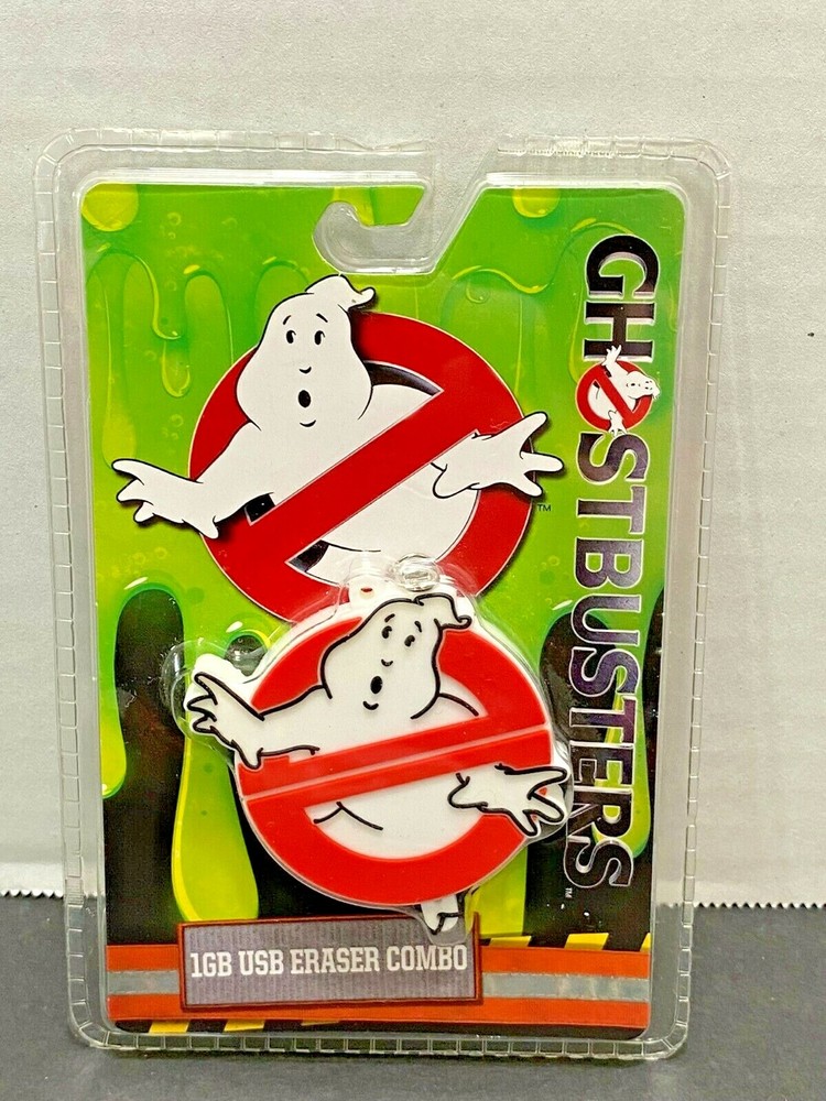- New  Ghostbusters 1GB USB Drive and Eraser Comb