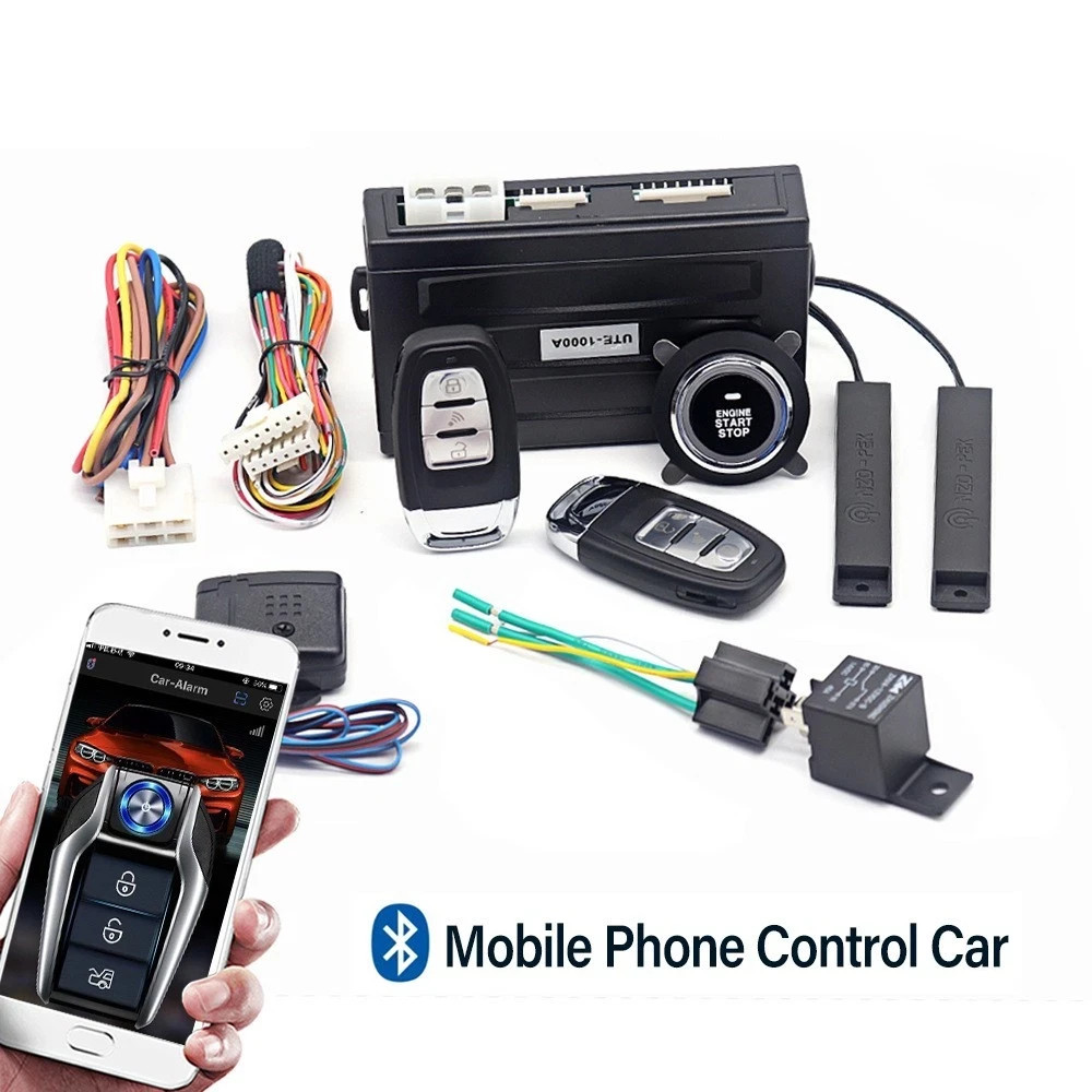 12V Remote Start Push‑Button Engine Start System for Keyless Entry + Anti‑Theft