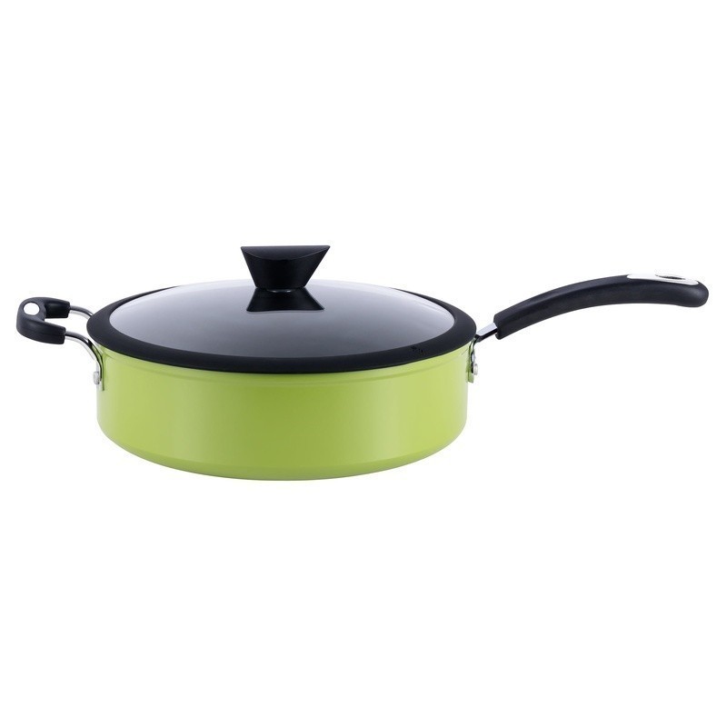Nonstick Ceramic Sauce Pan Induction Safe Scratch Resistant Kitchen Cookware 5L