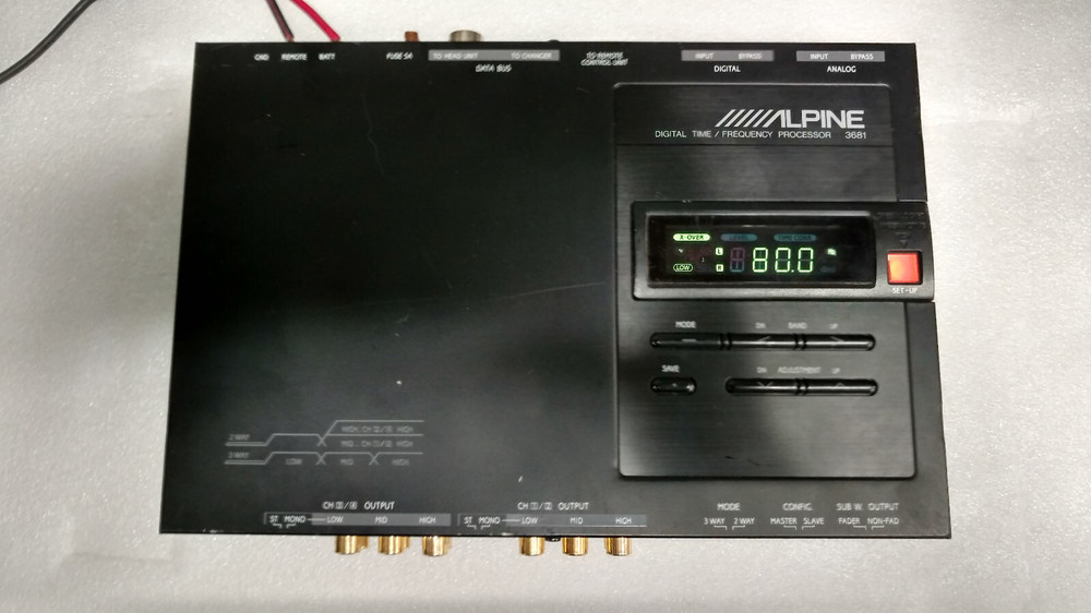 Rare Alpine Car Audio 3681 Digital Time Frequency Processor