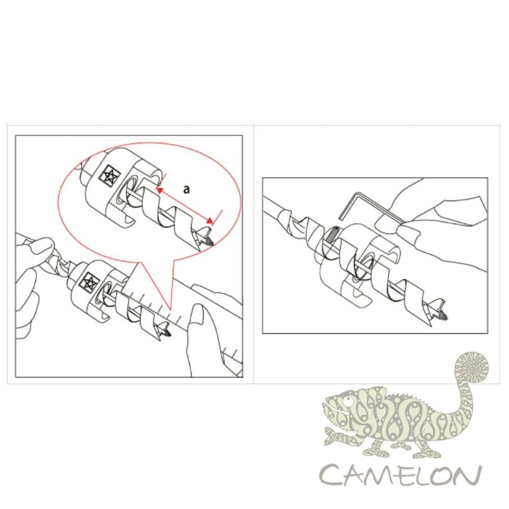 STAR-M Depth Adapters Drill Bit Depth Stopper 3 - 30mm adjustable to get depth