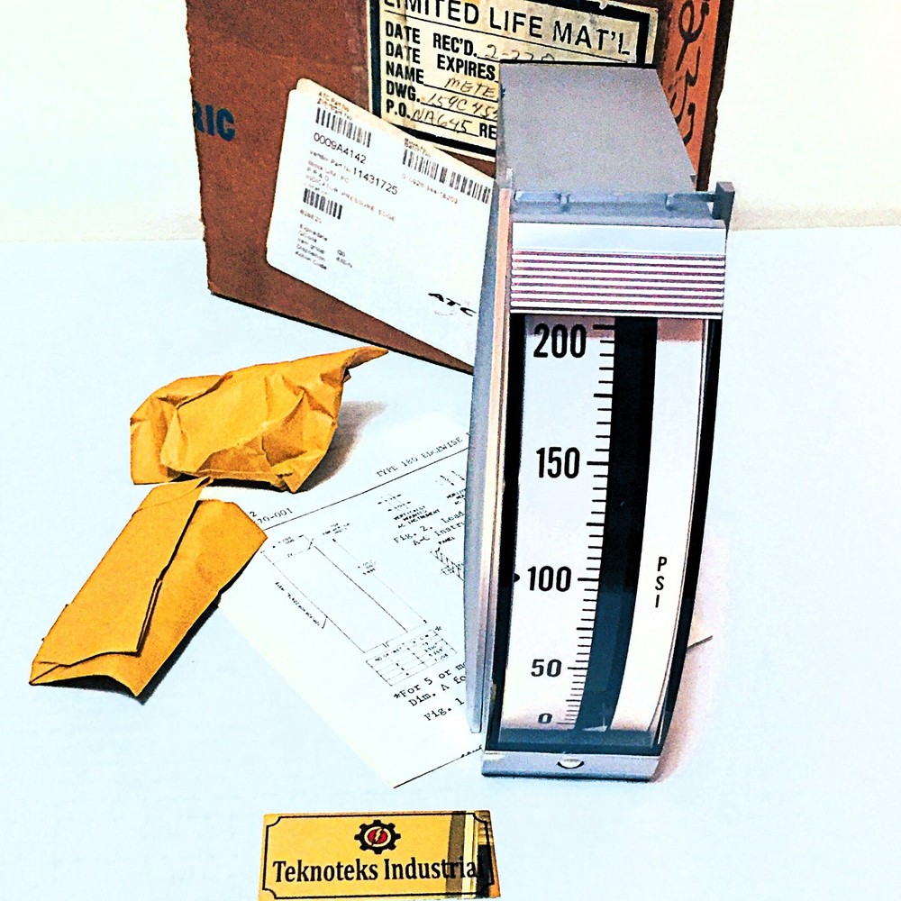 GENERAL ELECTRIC  N4645  PANEL METER 0 - 200 PSI