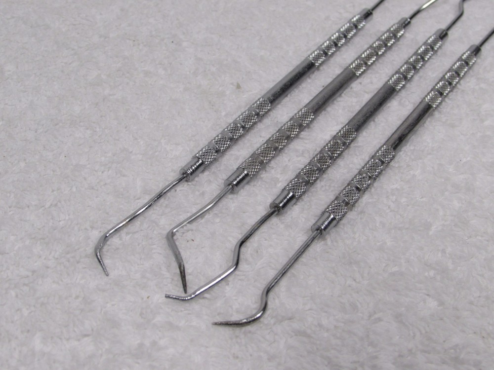 A/C O-RING COMPRESSION FITTING GASKET REMOVAL WAX TOOL 4 PROBE PICKS DOUBLE ENDS