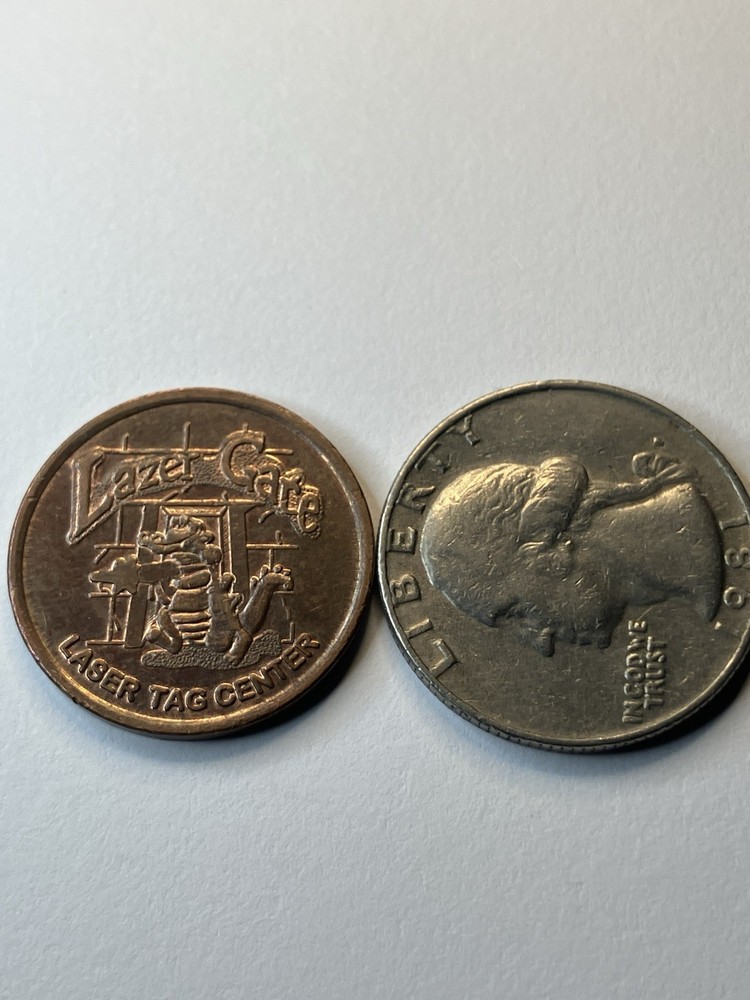 Lazer Gate Arcade Laser Tag Token Alligator #uL1