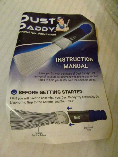Ontel Dust Daddy Deluxe Universal Vac Attachment with Micro-size Suction Tubes