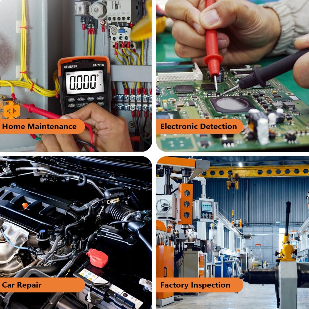 Multimeter Car Diagnostic AC DC Voltage Tachometer Dwell ms-PULSE Circuit Tester