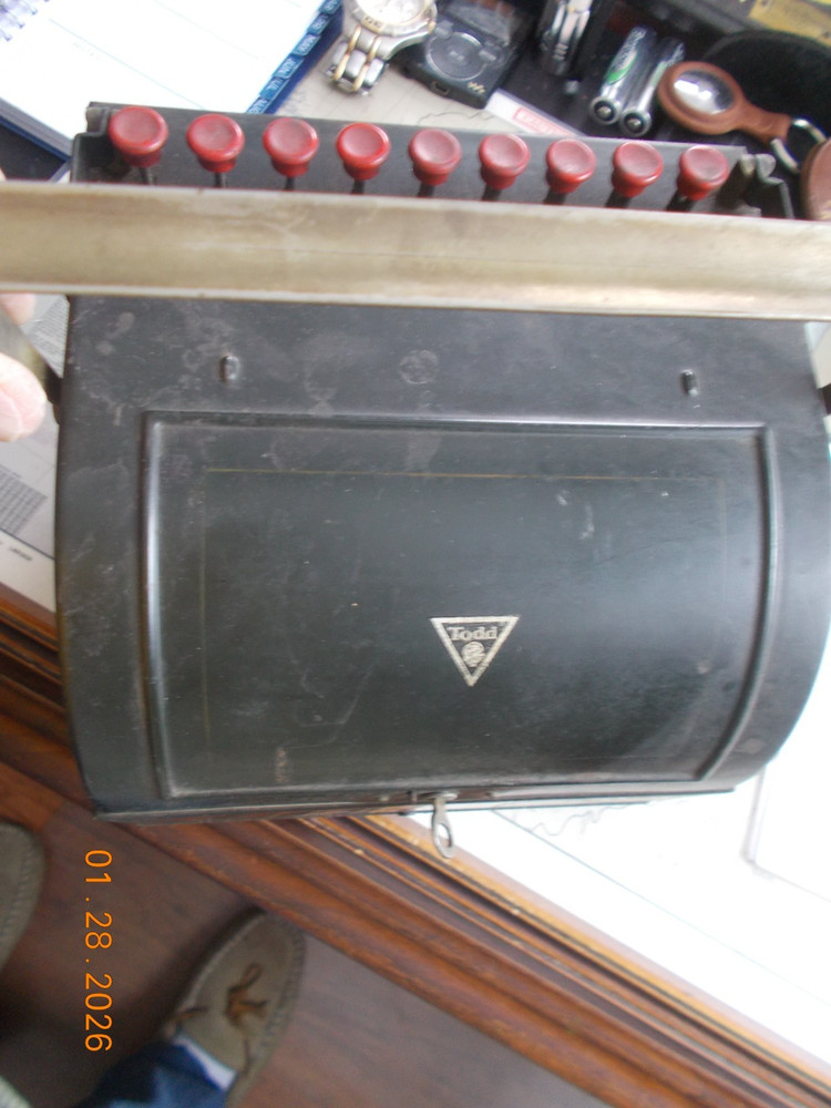 Todd Visible Adding Machine with Key