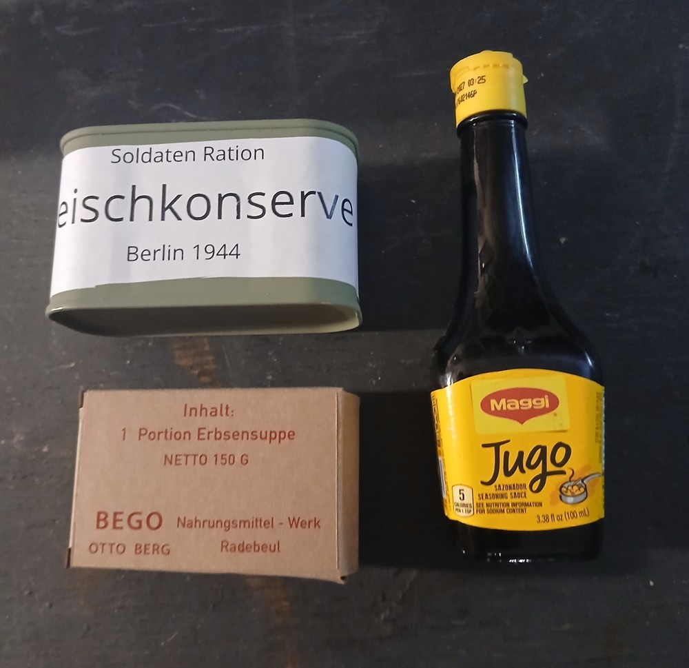 WW2 German reproduction ration components, new, usable, eatable
