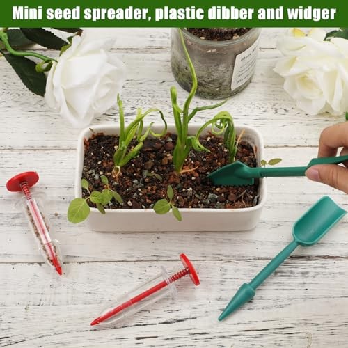 6pcs Seed Spreader Tool Set, Including 2 Small Seed Planter Sower Handheld