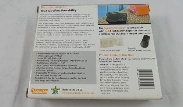 Reporter RWIA Additional Unit for Chamberlain Wireless Portable Intercoms