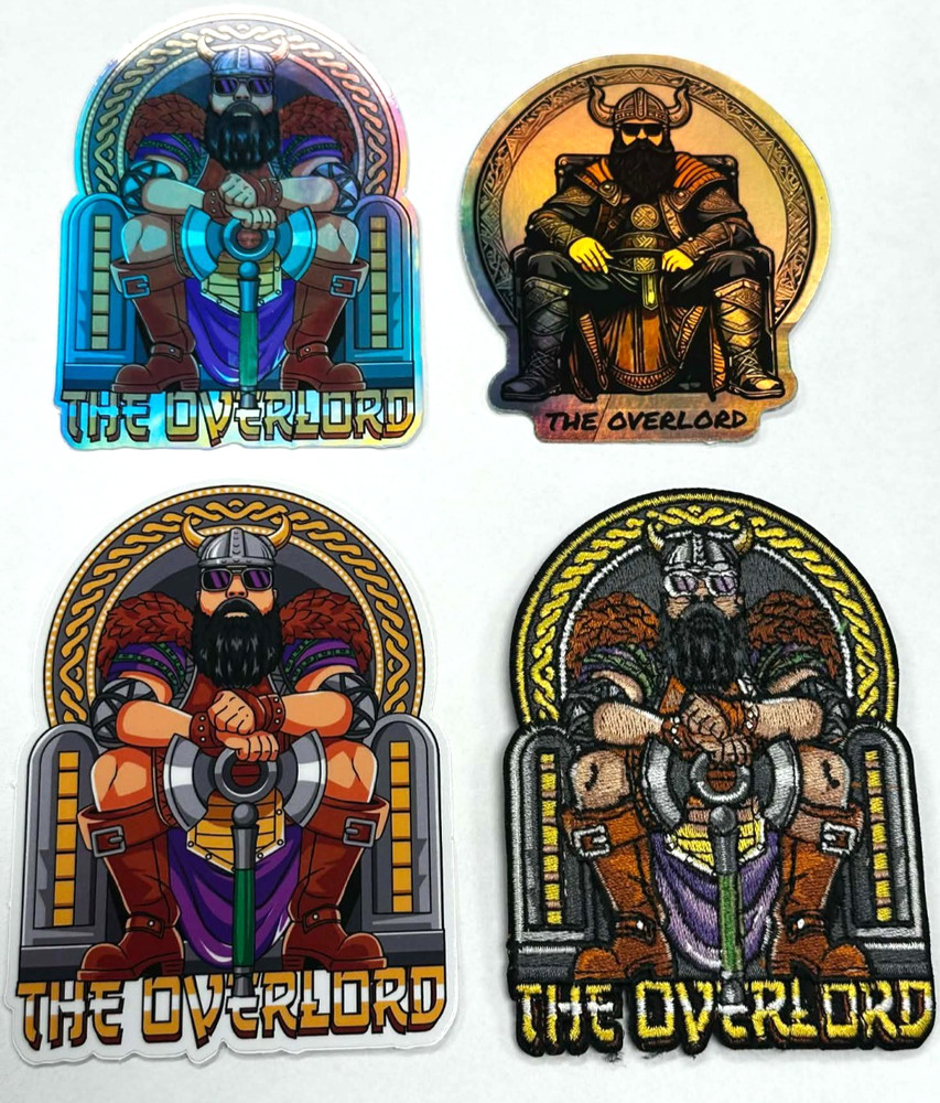 SHOT Show 2026 "The Overlord" Embroidered Patch + Stickers, Hook/Loop, NEW!