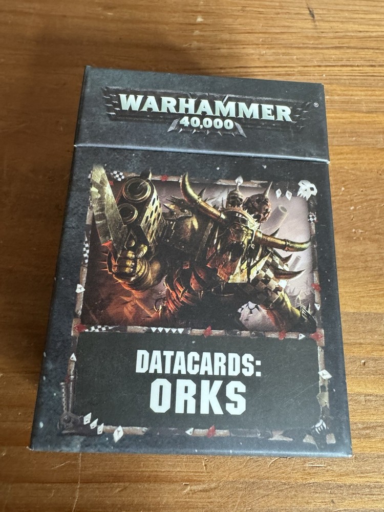 Warhammer 40K Orks Codex 8th + Datacards Complete Set GW 2018 Bundle Lot VG