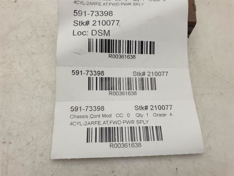 14-16 SCION TC POWER SUPPLY CONTROL MODULE ECM ASSEMBLY