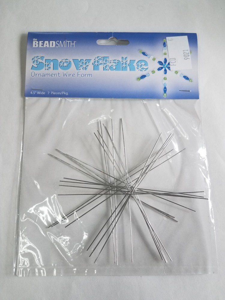 Snowflake Ornament Wire Form by The Beadsmith