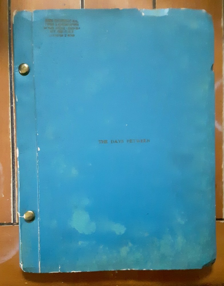 Robert Anderson, corrected original play script THE DAYS BETWEEN 1965