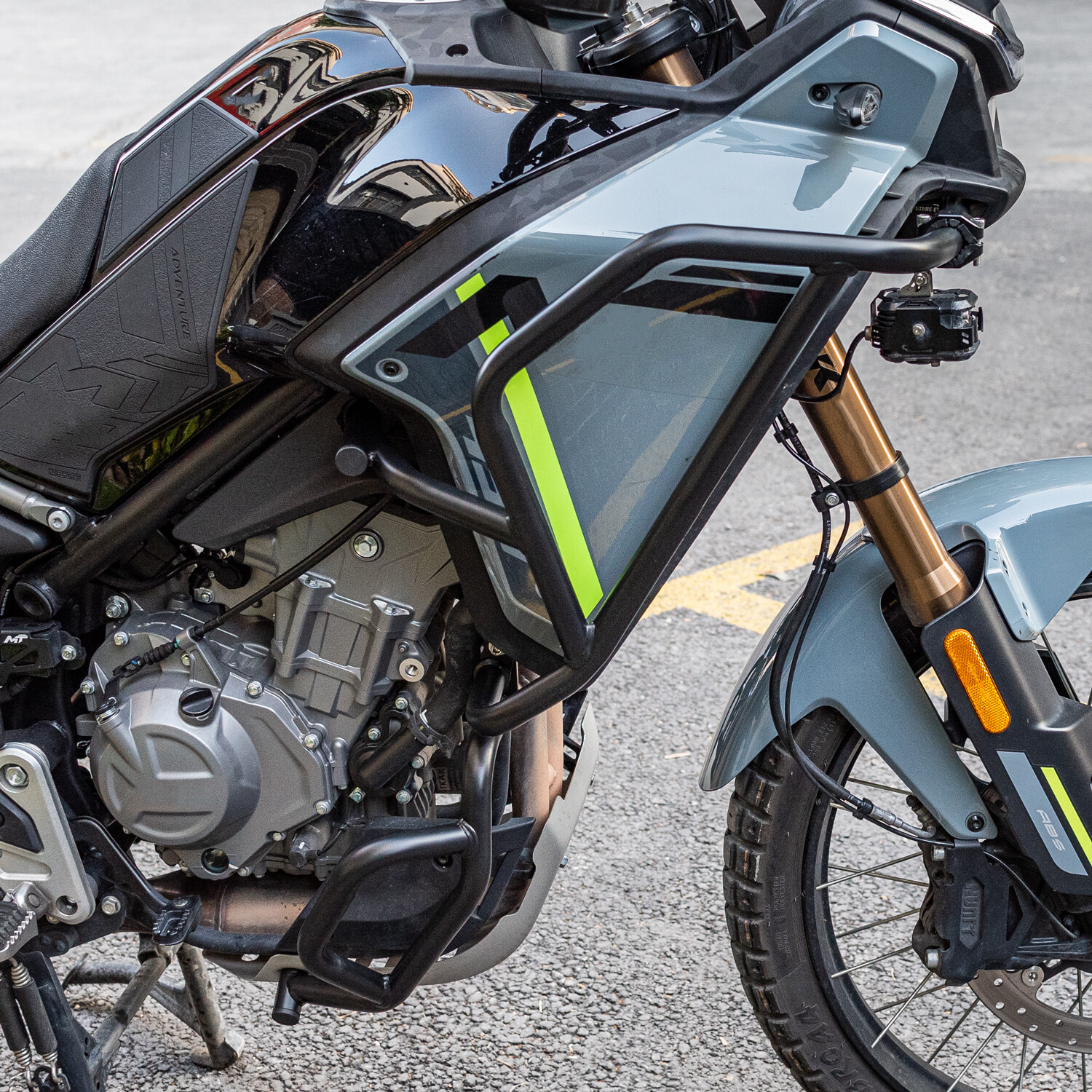 WOLFLINE Crash Bar For CF-Moto 450MT 2024 2025 Engine Guard Frame Protector Cage