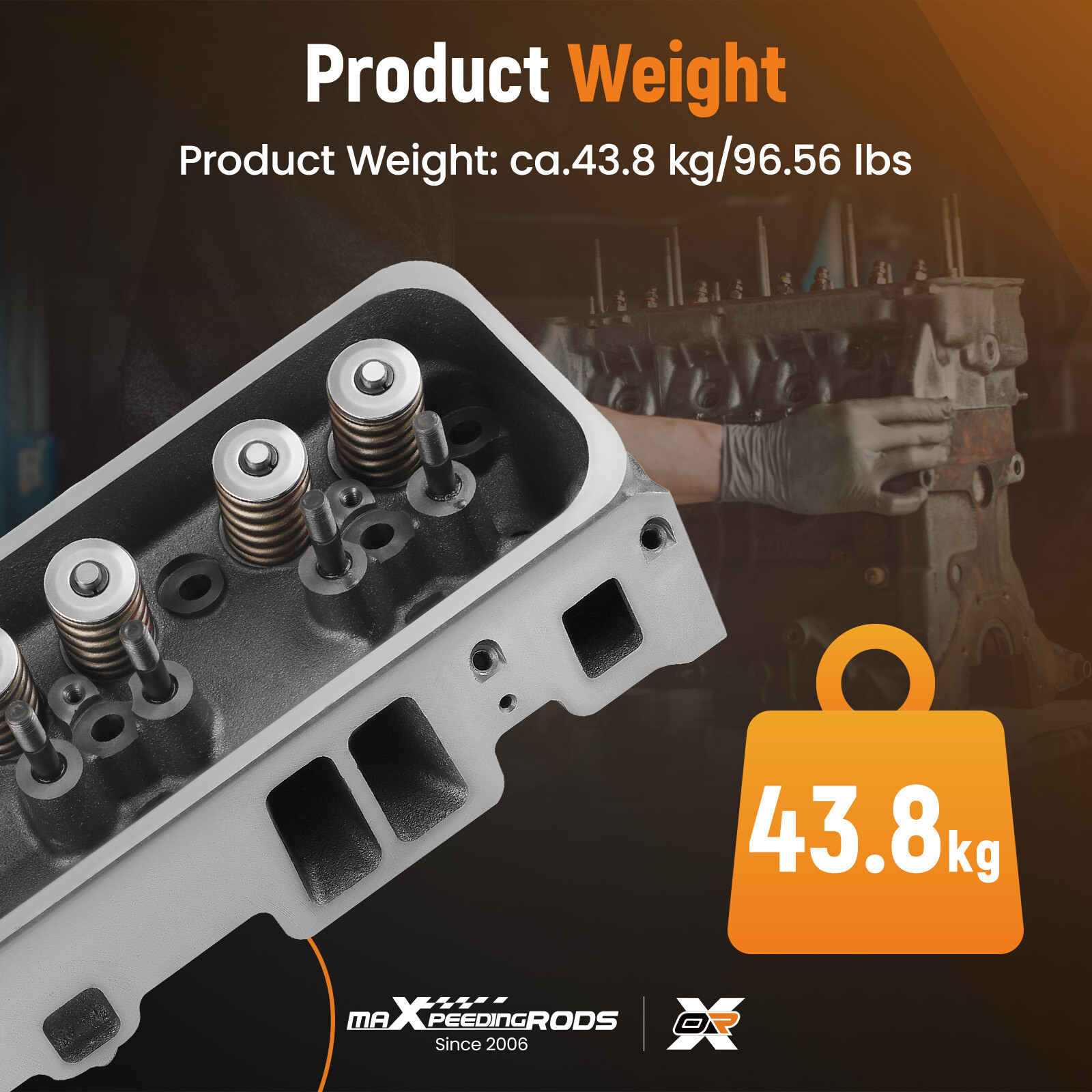 2x Complete Assembled Cylinder Head for GMC Chevrolet Cadillac 5.7L 350Cu V8 OHV