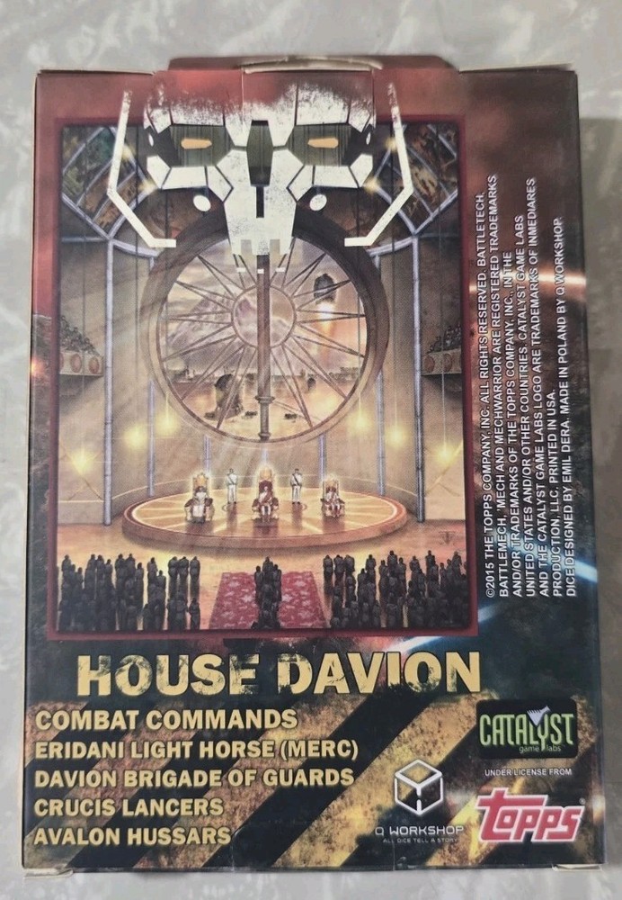 Battletech Dice Set House Davion Q Workshop Catalyst Game Labs