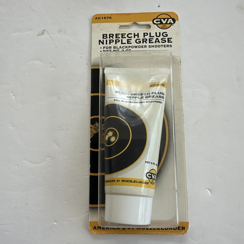 CVA Breach Plug Nipple Grease AC1670 Black Powder Muzzleloader In-line