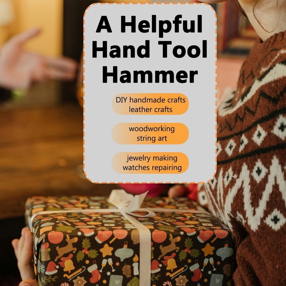 2-Piece Kalimba Tuning Hammer Set - Durable Craft Mallet for DIY Projects