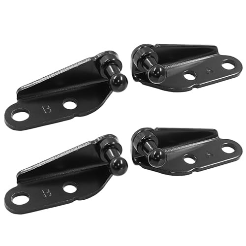 2 Sets Gas Strut Mounting Brackets,10mm Ball Stud I-Type 2 Sets,Black, I-Type