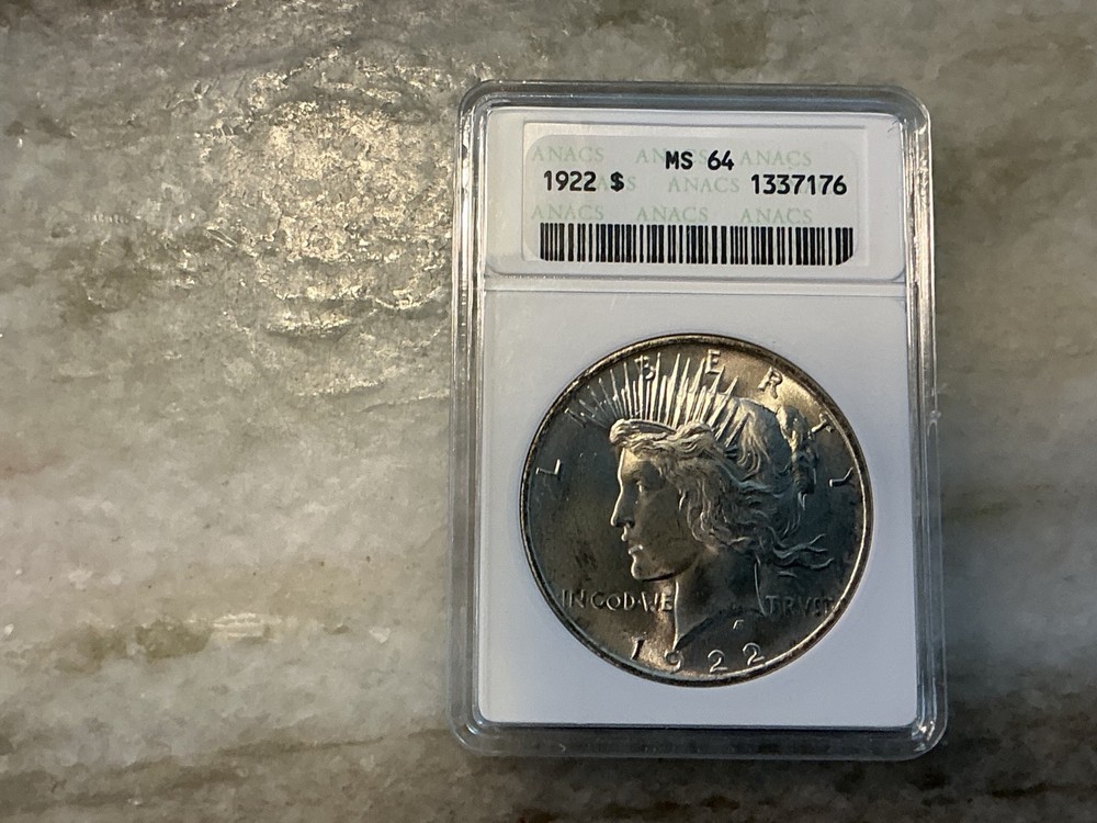 1922 Silver Peace Dollar MS64