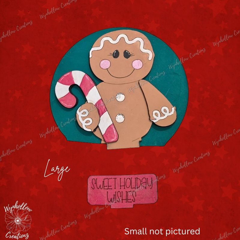 Christmas Gingerbread man Interchangeable Snow Globe