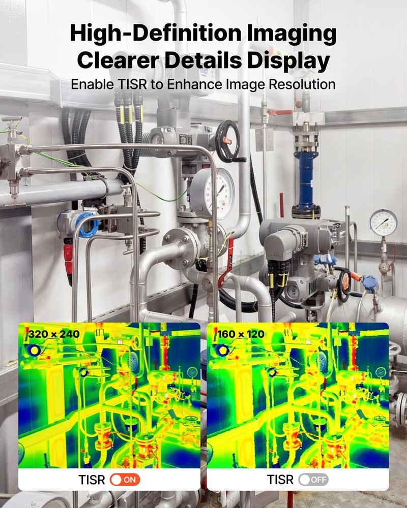 VEVOR Thermal Imaging Camera for Android 320x240 Super Resolution Thermal Image