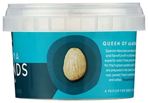 Mitica Marcona Almonds, Five 4 Oz Mini Tubs