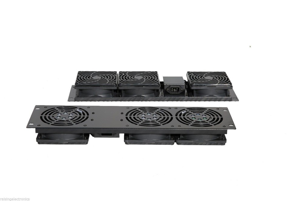 Raising Electronic RACK MOUNT 3-FAN COOLING UNIT 3U For Server Cabinet