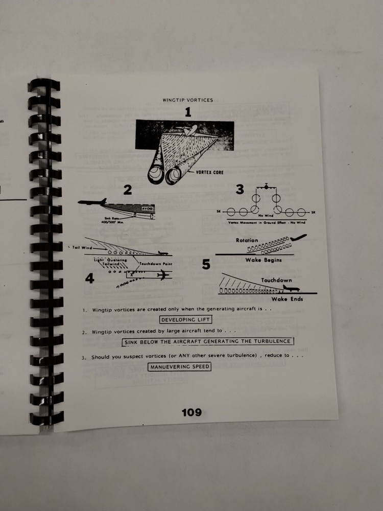 Flight Tech, Inc. Private Pilot Course Manual 1984, -Original