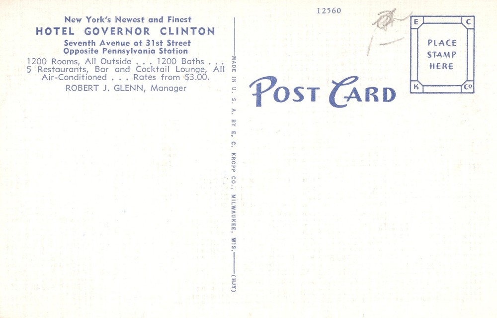 HOTEL GOVERNOR CLINTON, NY - PC1620