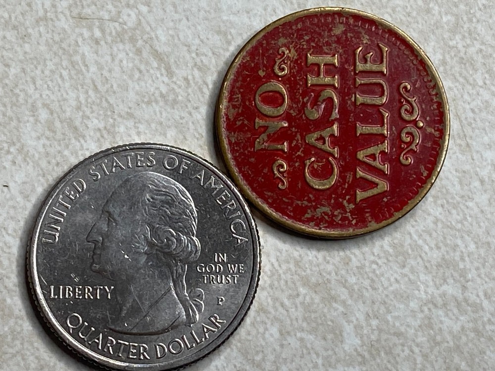 Wizard Red Arcade Game Token T7903