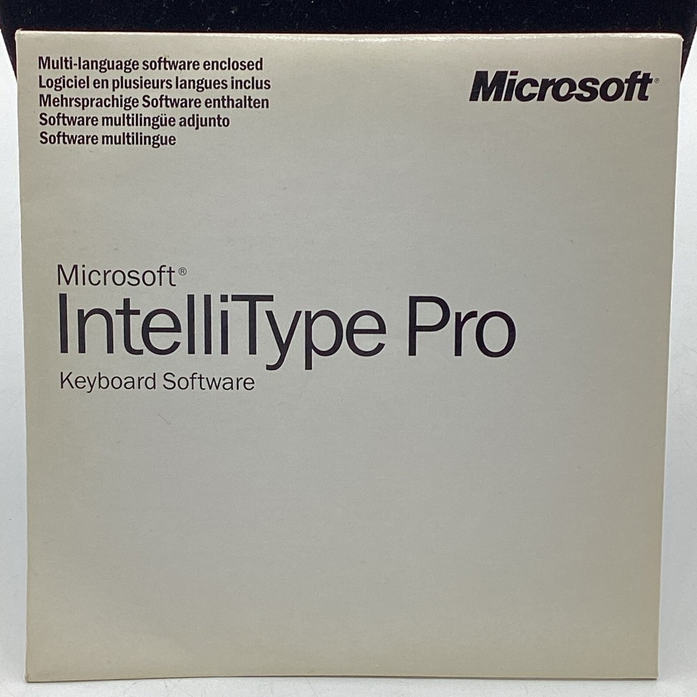 SEALED 1999 Microsoft IntelliType Pro Keyboard Software CD Set X04-84502