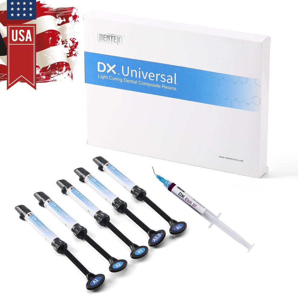 Cordless Light Cure Lamp 1S Curing Light/Etching Gel Adhesive Composite kit