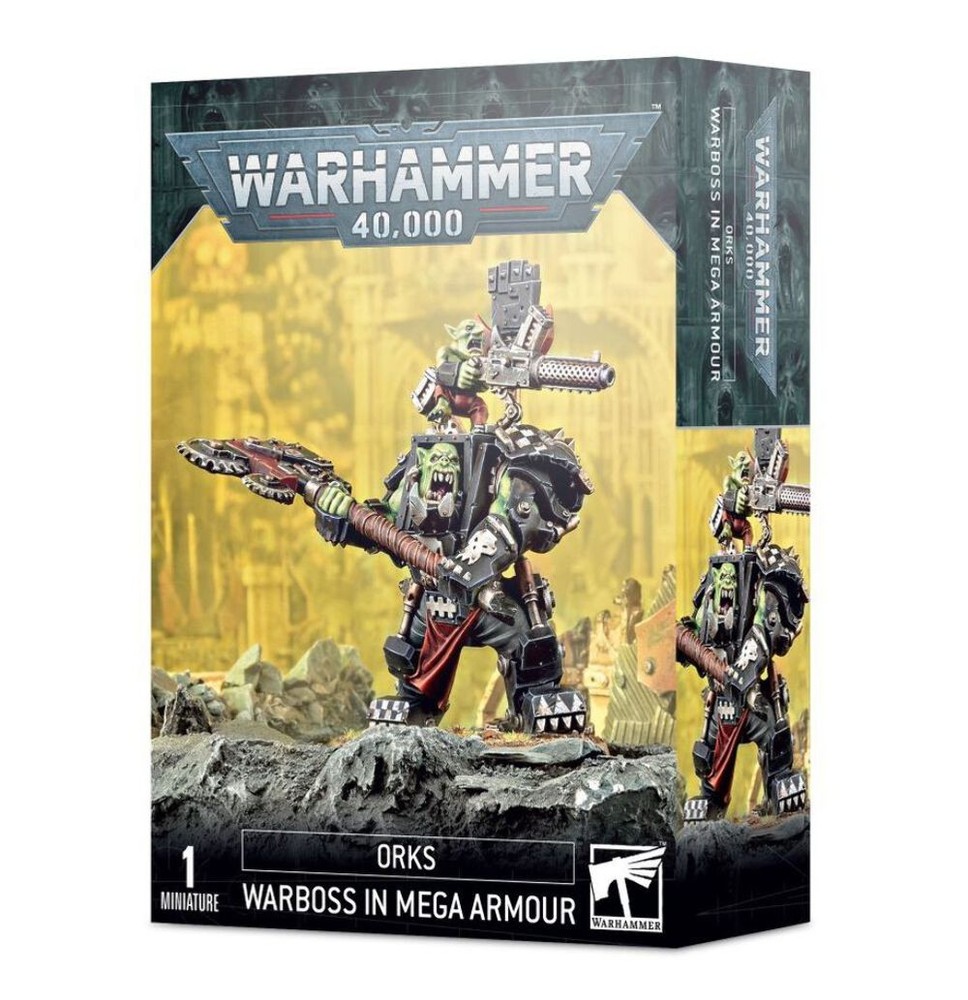 Orks Ork Warboss in Mega Armour Warhammer 40k
