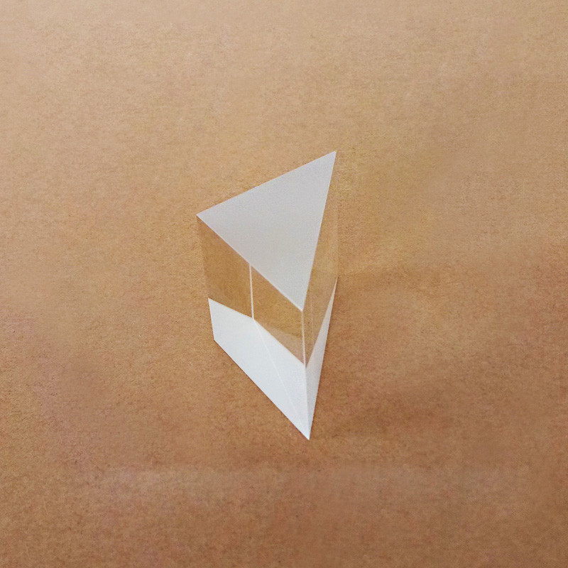 1PC Optical K9 Glass Triangular Right Angle Prism 10-40mm Size Customizable
