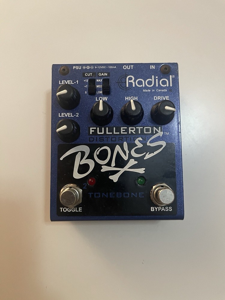 Radial Engineering Tonebone Bones Fullerton Distortion Guitar Effect Pedal