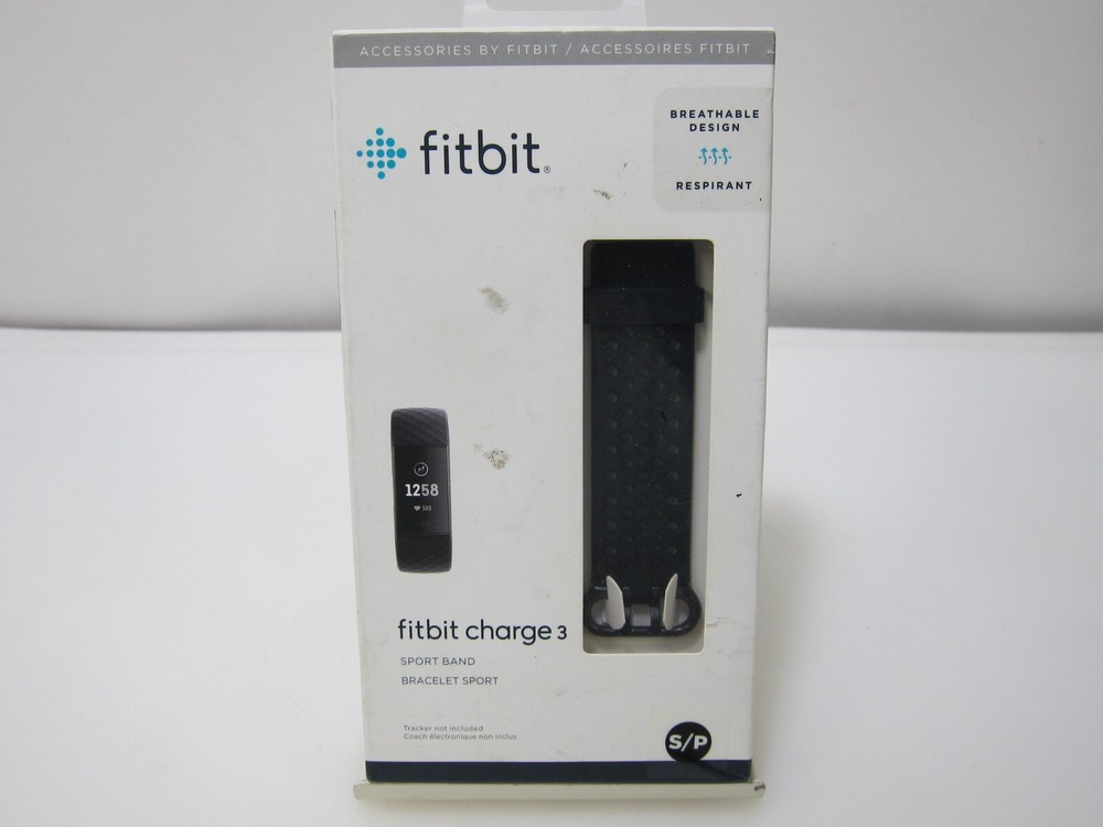 Fitbit Charge 3 Sport Band Black - OEM Authentic Original Genuine